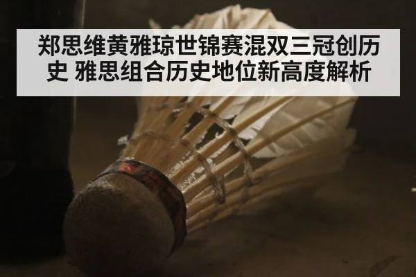 郑思维黄雅琼世锦赛混双三冠创历史 雅思组合历史地位新高度解析